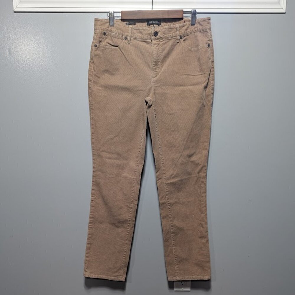 Talbots Corduroy Tan Straight Pants Size 12